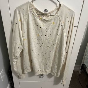 Lovestitch Splatter Paint Sweater